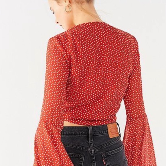 Urban Outfitters | Tie Front Star Printed Top - Picture 2 of 8